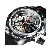 Relógio Automático Mecânico Masculino Preto Com Esqueleto, Ponteiros Luminosos, Pulseira De Relógio Automático Mecânico Masculino Preto Com Esqueleto, Ponteiros Luminosos, Pulseira De