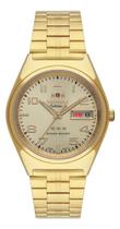 Relógio automático orient 3 estrelas dourado 469gp083nh