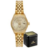 Relógio Automático Seculus Feminino Dourado de Pulso