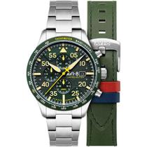 Relógio AVI-8 90th Anniversary Chronograph Tarmac Green AV-4130-33