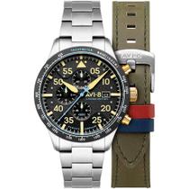 Relógio AVI-8 90th Anniversary Chronograph Thunder Black AV-4130-11