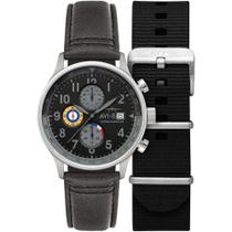 Relógio AVI-8 Classic Chronograph Grey Black AV-4011-0U