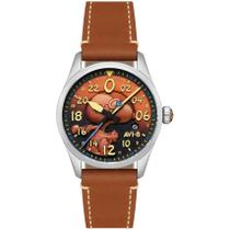 Relógio AVI-8 Peanuts Snoopy Flying Ace 24 Horas Burnt Orange AV-4150-02