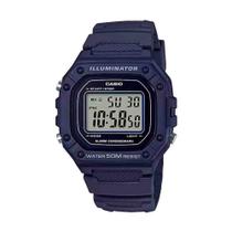 Relógio Azul Masculino Digital Casio W-218H-2AVDF