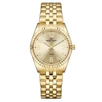 Relógio Backer Feminino Ref: 10311145F Ch Clássico Dourado