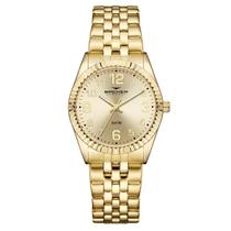 Relógio Backer Feminino Ref: 10311145f Ch Clássico Dourado