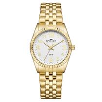Relógio Backer Feminino Ref: 10313145f Br Clássico Dourado