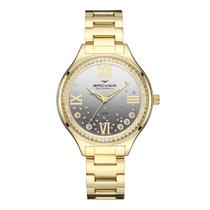 Relógio Backer Feminino Ref: 12053145f Cz Fashion Dourado