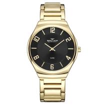 Relógio Backer Feminino Ref: 6323145m Pr Casual Dourado