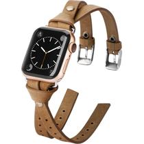 Relógio Band Minyee Leather Double Tour para Apple 41/40/38/44/42/49 mm Relógio Band Minyee Leather Double Tour para Apple 41/40/38/44/42/49 mm