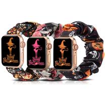 Relógio Band TOYOUTHS Halloween Scrunchies Cloth para Apple Watch Relógio Band TOYOUTHS Halloween Scrunchies Cloth para Apple Watch