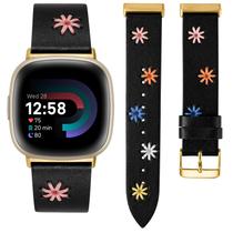 Relógio Band Wearlizer Leather para Fitbit Versa 4/3/Sense 2