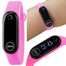 Relogio barbie digital rosa infantil prova dagua prova dagua qualidade premium criança menina