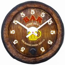 Relógio Barril Decorativo Grande - Bar 706