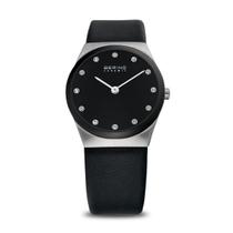 Relógio Bering Time 32230-448 - Coleção Ceramic com Pulseira de Couro