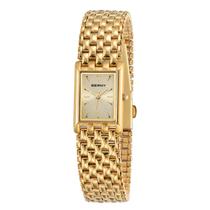 Relógio BERNY Gold Feminino - Pulseira de Aço Inoxidável e Quartzo