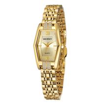 Relógio BERNY Hexagon Gold em aço inoxidável quartzo 22x39mm Relógio BERNY Hexagon Gold em aço inoxidável quartzo 22x39mm