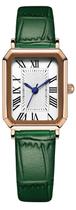 Relógio BESTKANG com pulseira de couro feminina vintage retangular verde Relógio BESTKANG com pulseira de couro feminina vintage retangular verde