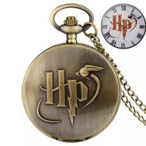 Relógio Bolso H Potter Aço Inoxidável Quartzo Com Corrente Relógio Bolso H Potter Aço Inoxidável Quartzo Com Corrente