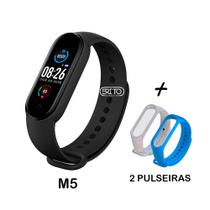 Relogio Bracelet Digital M5 Bluetooth Saude + 2 Pulseiras