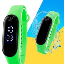 Relógio Bracelete Digital Infantil Criança prova d agua Verde