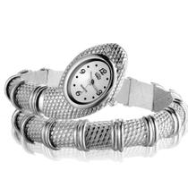 Relógio Bracelete Feminino Fashion Serpente Quartzo Aço