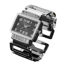 Relógio Bracelete Luxo Cansnow Cubo Aço Inoxidável Fashion Relógio Bracelete Luxo Cansnow Cubo Aço Inoxidável Fashion