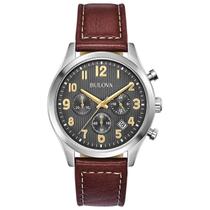 Relógio Bulova 96B301 Cronógrafo Quartz 41mm Pulseira Marrom Relógio Bulova 96B301 Cronógrafo Quartz 41mm Pulseira Marrom