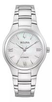 Relogio Bulova 96l301 Classic Automatico Prata 34mm