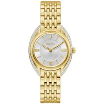 Relógio Bulova 98R298 Feminino Classic Diamond Quartz Dourado Relógio Bulova 98R298 Feminino Classic Diamond Quartz Dourado