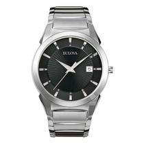 Relógio Bulova, calendário masculino de 3 ponteiros, data 38 mm 96B149