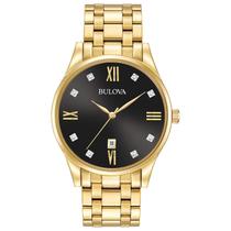 Relógio Bulova Classic 97D108 Gold Tone em Aço Inoxidável Masculino