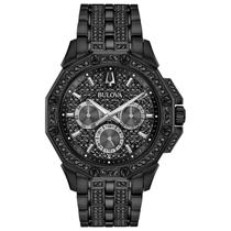 Relógio Bulova Crystals Octava Black Ion Plated para homens