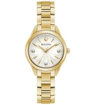 Relógio bulova feminino classic sutton diamond 97p150