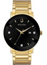 Relogio Bulova Masculino Dourado Futuro 97d116 Preto 42MM Relogio Bulova Masculino Dourado Futuro 97d116 Preto 42MM