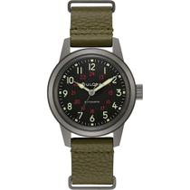 Relógio Bulova Military Heritage Hack masculino em aço inoxidável