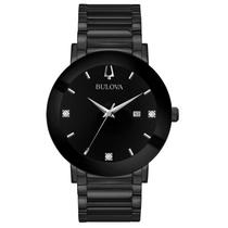 Relógio Bulova Modern Black Ionizado em Aço Inoxidável Masculino Relógio Bulova Modern Black Ionizado em Aço Inoxidável Masculino