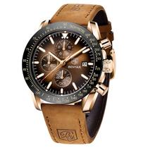 Relógio BY BENYAR Chronograph Analog Quartz à prova d'água para homens