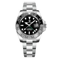 Relógio BY BENYAR Pagani Design Men GMT Automático em Aço Inoxidável