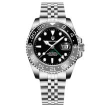 Relógio BY BENYAR Pagani Design Men GMT Automático em Aço Inoxidável