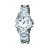 Relógio casio analógico prateado feminino ltp-1259pd-7beg Relógio casio analógico prateado feminino ltp-1259pd-7beg