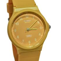 Relógio Casio Analógico Unissex Pop Amarelo MQ-24B-9BDF