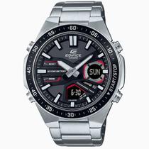 Relógio CASIO EDIFICE anadigi aço EFV-C110D-1A4VDF