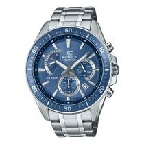 Relógio CASIO EDIFICE cronógrafo azul prata EFR-552D-2AVUDF