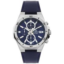 Relógio CASIO EDIFICE masculino analógico couro EFV-640L-2AVUDF