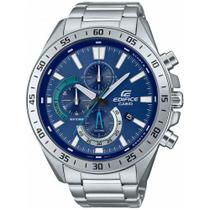 Relógio CASIO EDIFICE masculino azul prata EFV-620D-2AVUDF