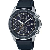Relógio CASIO EDIFICE masculino couro EFR-526L-2CVUDF