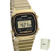 Relógio Casio Feminino Digital Dourado Vintage LA670WGA-1DF
