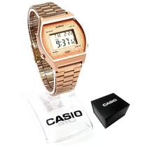Relógio Casio Feminino Digital Glitter Rosé B640WCG-5DF