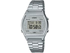 Relógio Casio Feminino Digital Vintage Glitter Prata B640WDG-7DF Relógio Casio Feminino Digital Vintage Glitter Prata B640WDG-7DF